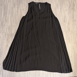 Lafayette 148 New York Black Silk Sleeveless‎ Swing Dress | Size 12